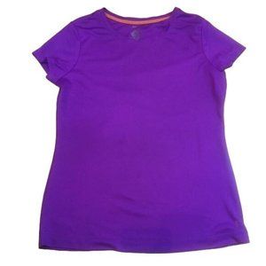 Purple Danskin Now Short Sleeve Tee Shirt Size L